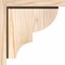 Ekena Millwork Ridgewood Smooth Corbel w/Backplate, Douglas Fir, 5 1/2"W x 10"D x 10"H COR06X10X10RID01SDF - alternate 3